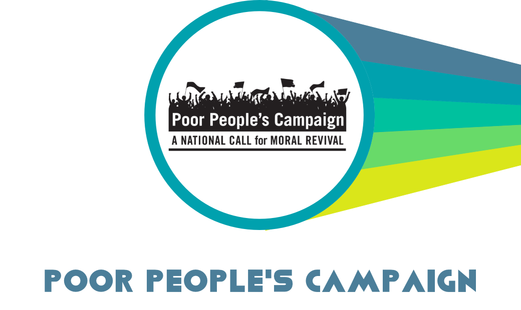 Logo of Poor People's Campaign with text "Poor People's Campaign"