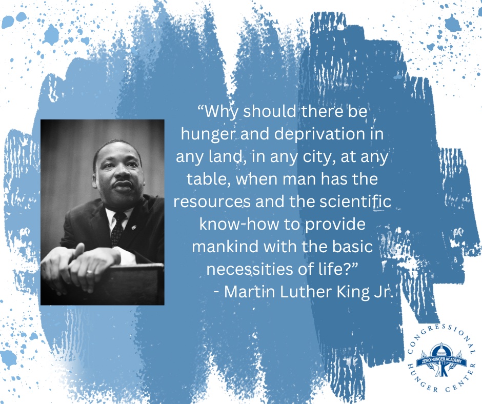 MLK Day of Service End Hunger Challenge » Congressional Hunger Center